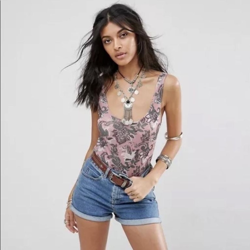 Intimately Free People Freesia Pink Bodysuit Large - Picture 2 of 7